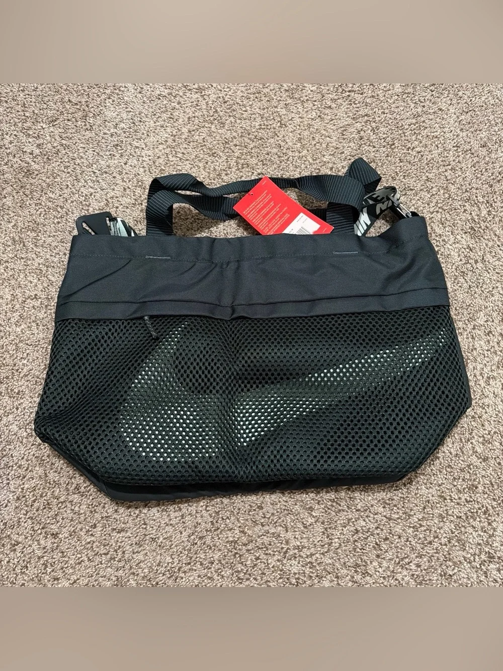 Nike Black Duffel Tote with Branded Straps